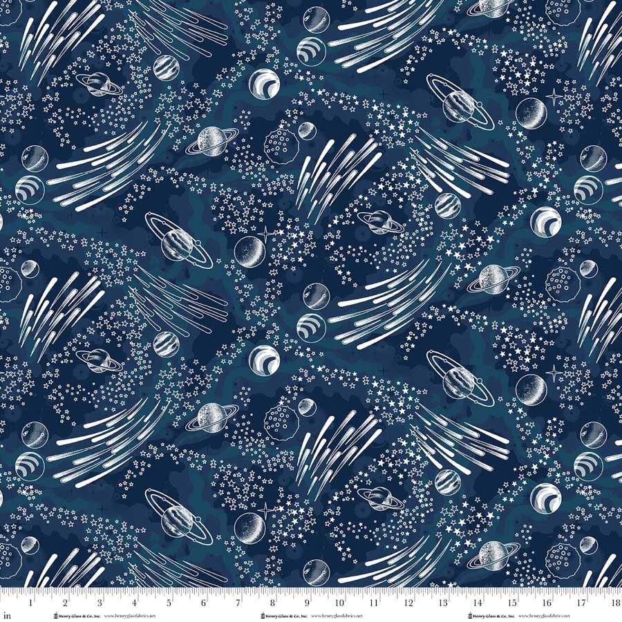 Milky Way-Glow by Kate Mawdsley - Starry in Navy