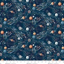 Milky Way-Glow by Kate Mawdsley - Shooting Stars in Navy