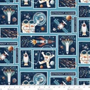 Milky Way-Glow by Kate Mawdsley - Patchwork in Blue
