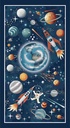 Milky Way-Glow by Kate Mawdsley - Space Panel 24"