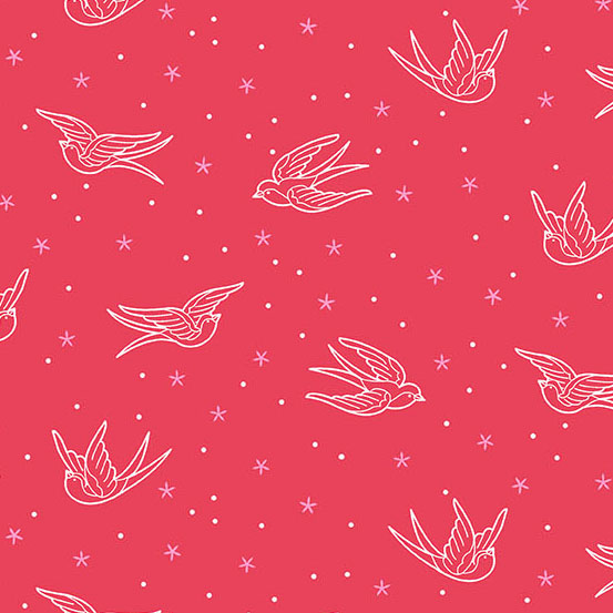 Perfect Day by Libs Elliott - Swallows in Red