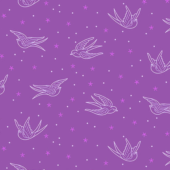 Perfect Day by Libs Elliott - Swallows in Purple