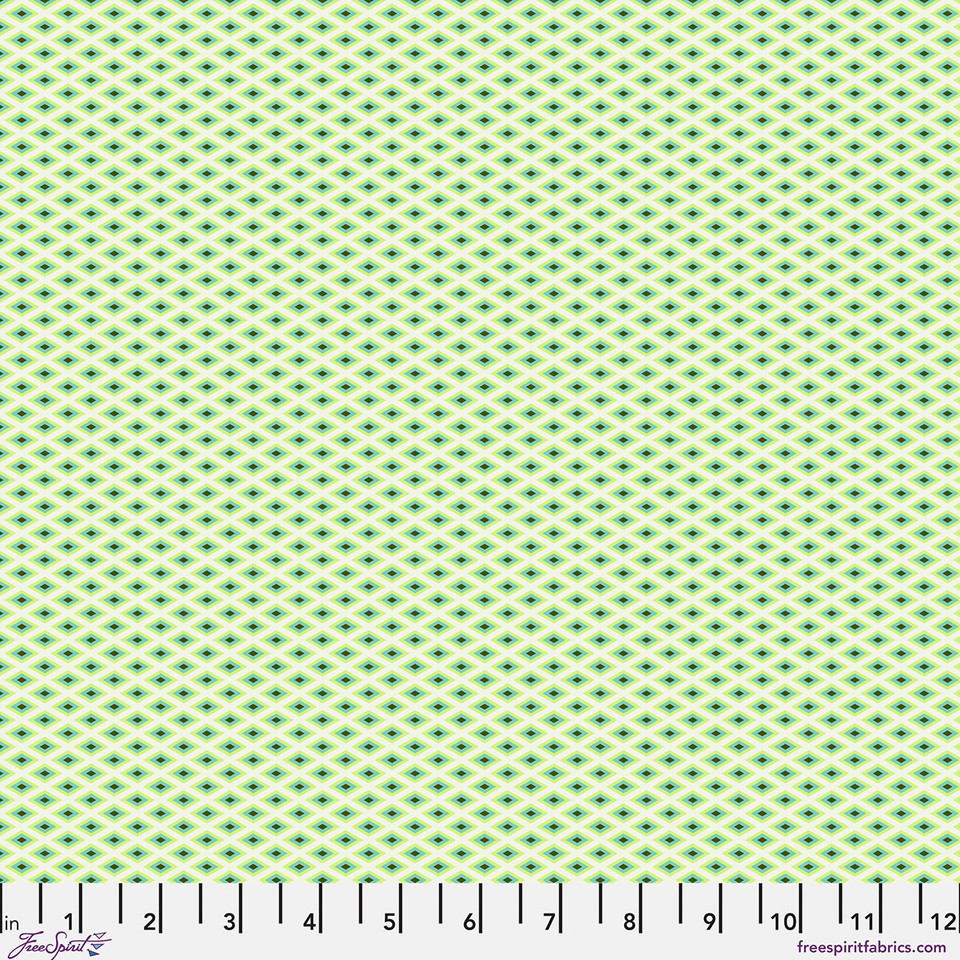 Floral Reef by Tula Pink - Lighthouse Windows in Seagrass