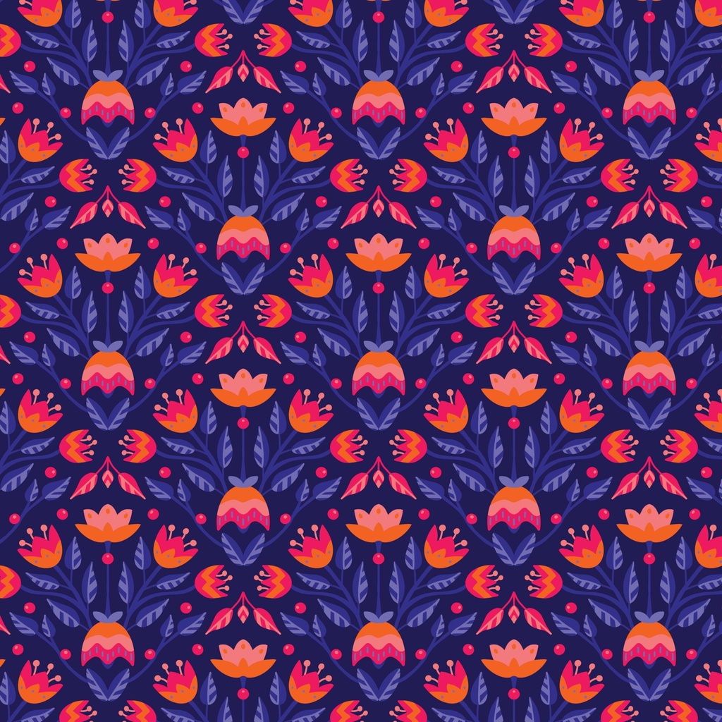 Blooming Garden by Cloud9 - Full Bloom in Navy