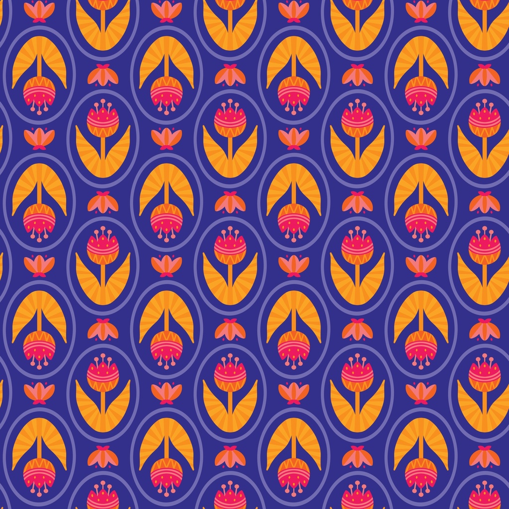 Blooming Garden by Cloud9 - Tulip Love in Blue