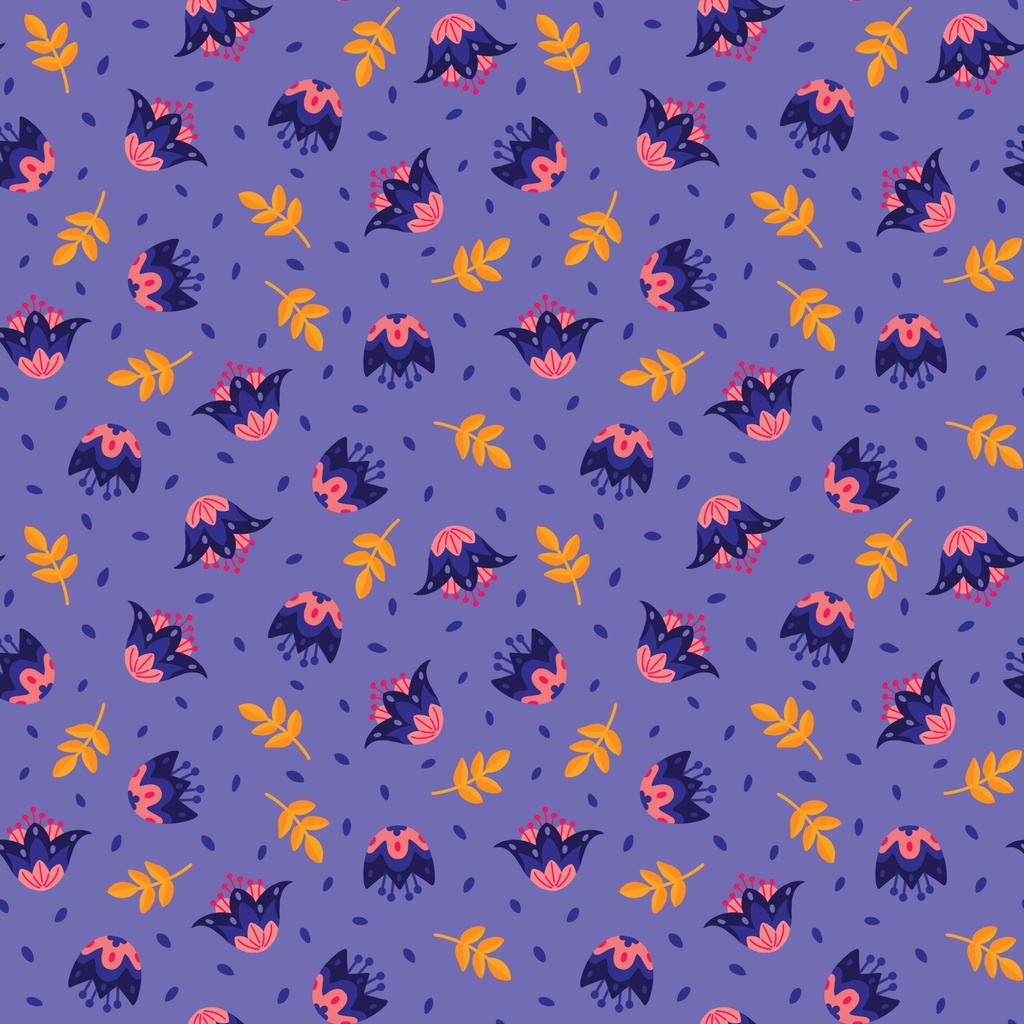 Blooming Garden by Cloud9 - Flower Dance in Blue