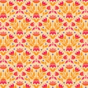 Blooming Garden by Cloud9 - Full Bloom in Pale Orange