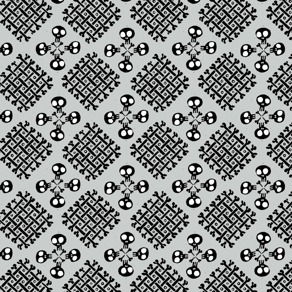 Dem Bones by Cloud9 Sarah Watson - Checker Bone in Gray