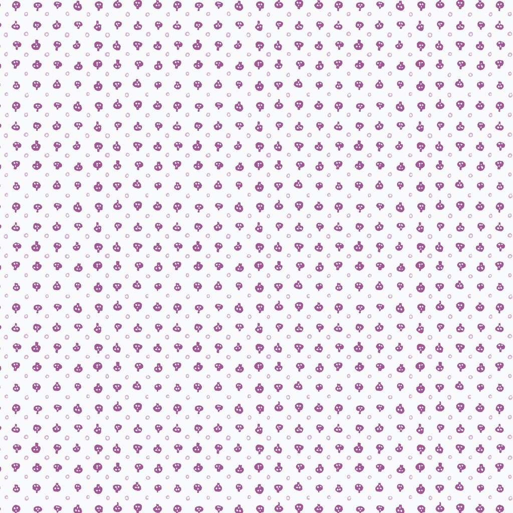 Dem Bones by Cloud9 Sarah Watson - Skull Dot in Purple