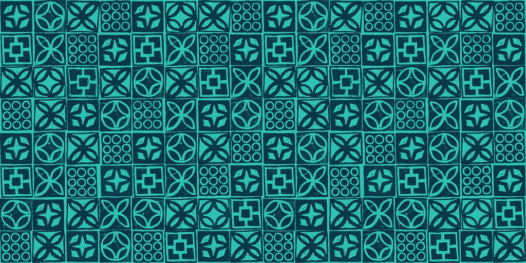 Poolside Too by Ruby Star - Architectural Blocks in Peacock
