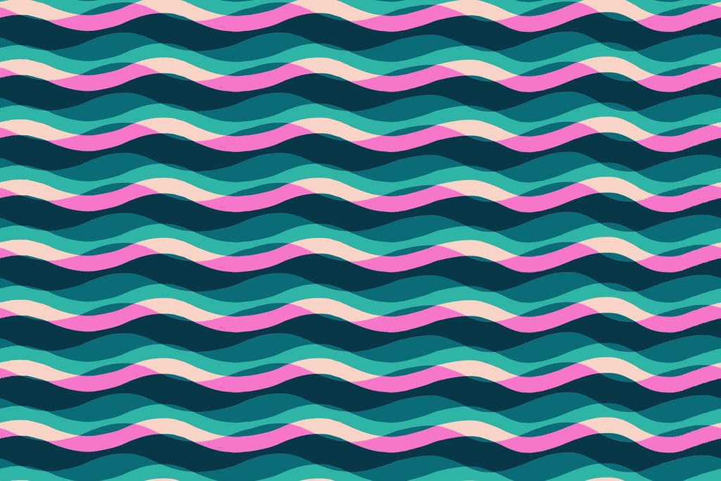 Poolside Too by Ruby Star - Poolside Waves in Peacock