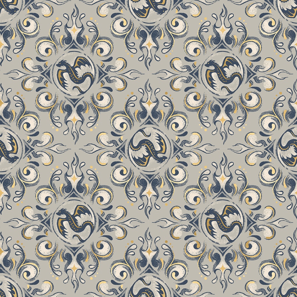 Fireglow by Sarah Watts - Emblem in Oyster