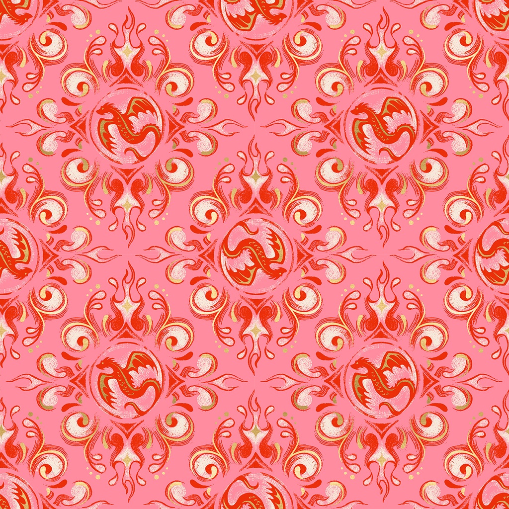 Fireglow by Sarah Watts - Emblem in Dark Ruby