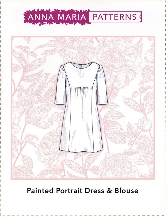 Painted Portrait Dress & Blouse by Anna Maria Parry