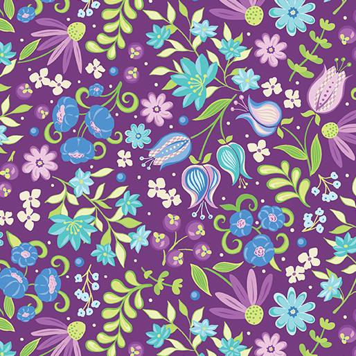 Twilight Serenade by Amanda Murphy - Cutting Garden in Plum