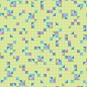 Twilight Serenade by Amanda Murphy - Modern Triangles in Green