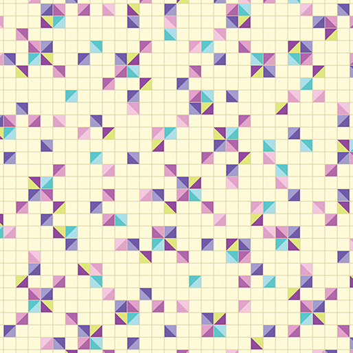 Twilight Serenade by Amanda Murphy - Modern Triangles in Butter