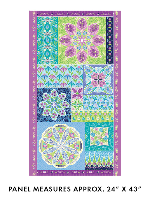 Twilight Serenade by Amanda Murphy - Ruler Panel in Multi 24" x 43"