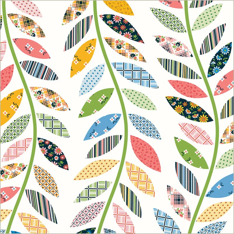 Pretty Things by Denyse Schmidt - Leafy Vine Cheater in Ivory