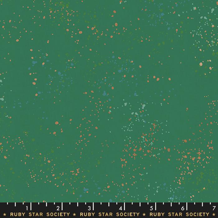 Speckled by Rashida Coleman Hale - Metallic Emerald Green