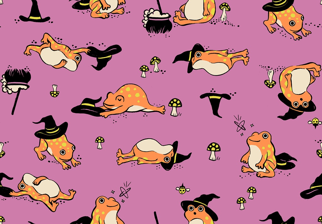 Freaky Familiars by Ruby Star Society - Frogmiliars in Heliotrope