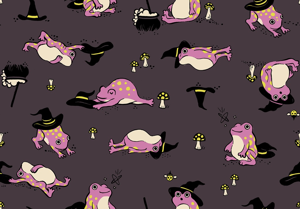 Freaky Familiars by Ruby Star Society - Frogmiliars in Eggplant