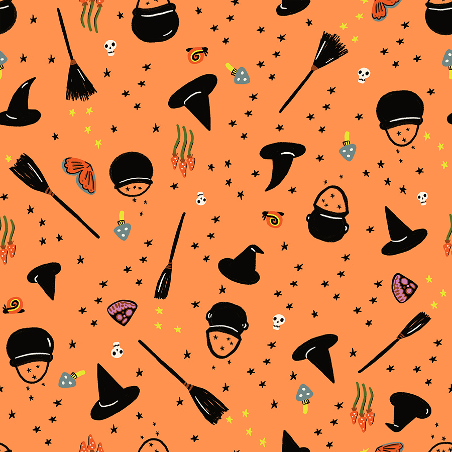 Freaky Familiars by Ruby Star Society - Witchy Woman in Pumpkin