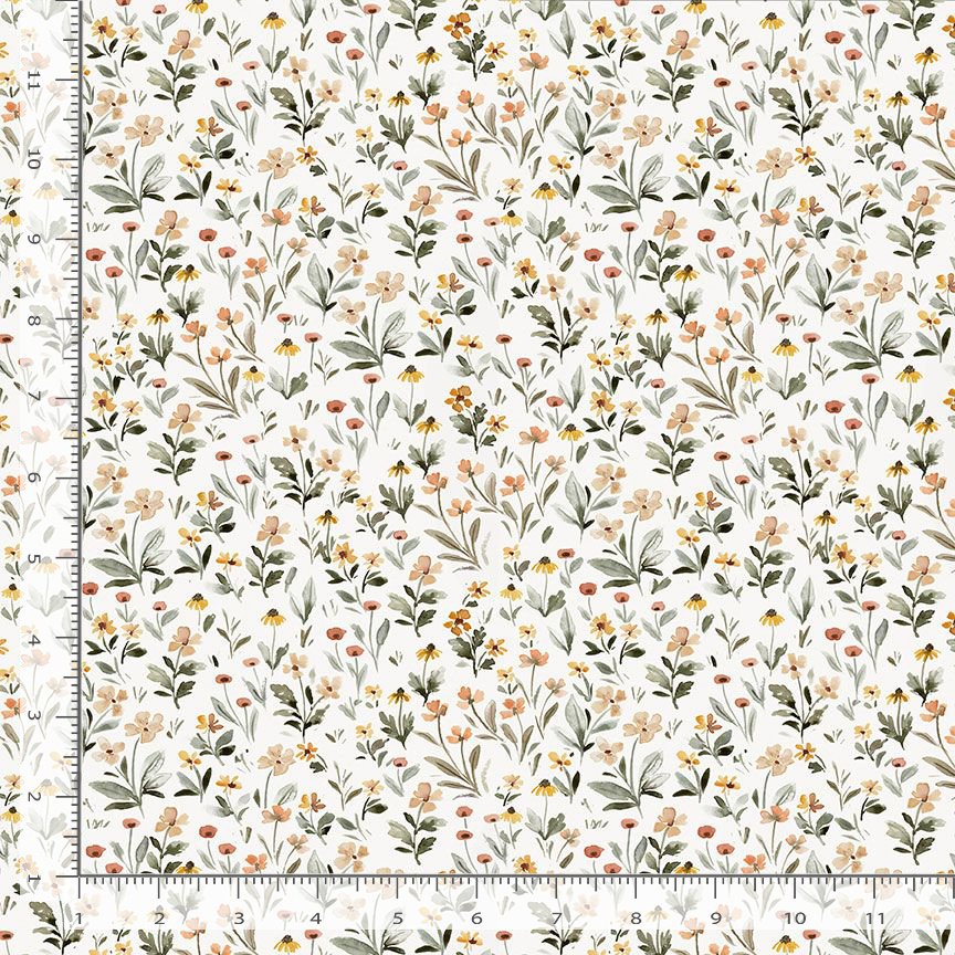 Fall in Love by Clara Jean Design - Flower Power in Cream