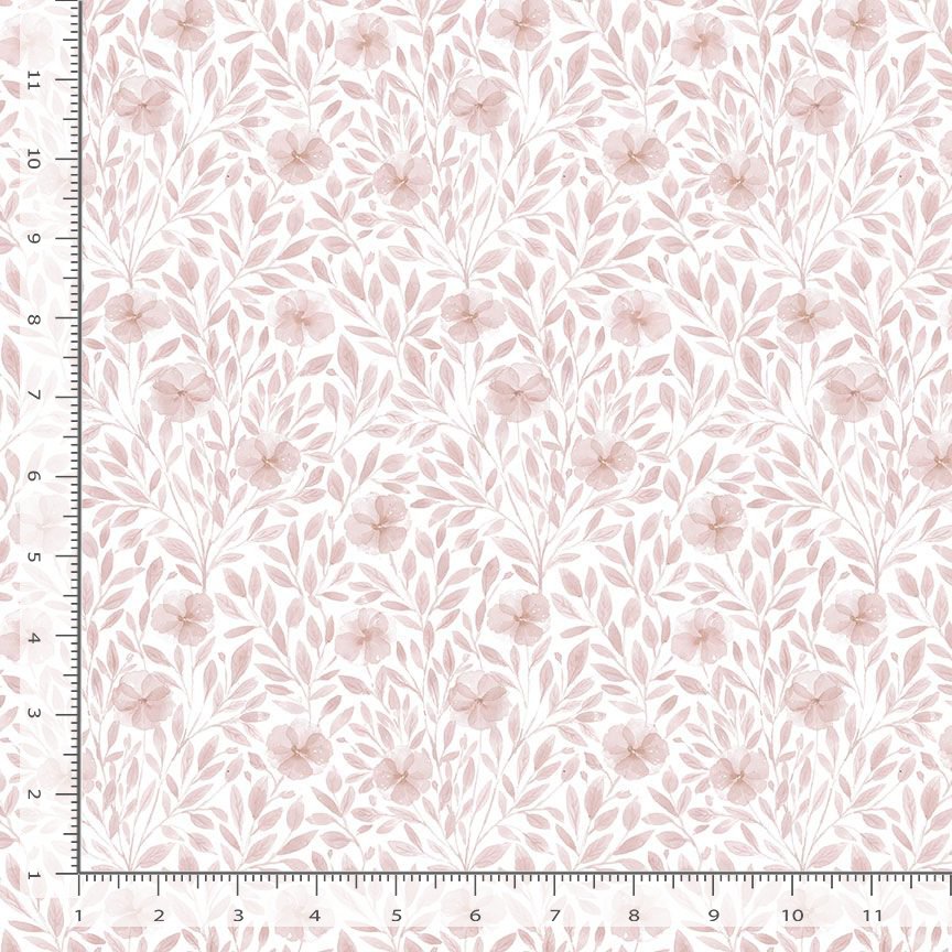 Fall in Love by Clara Jean Design - Floral Haze in White