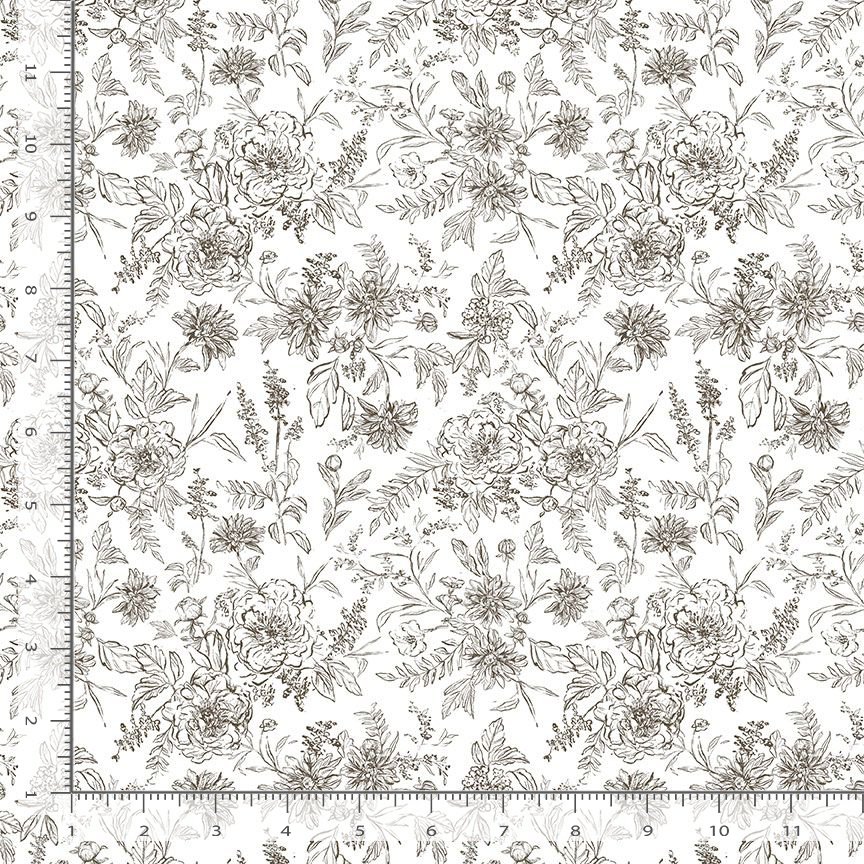 Fall in Love by Clara Jean Design - Gracefull Blossoms in White