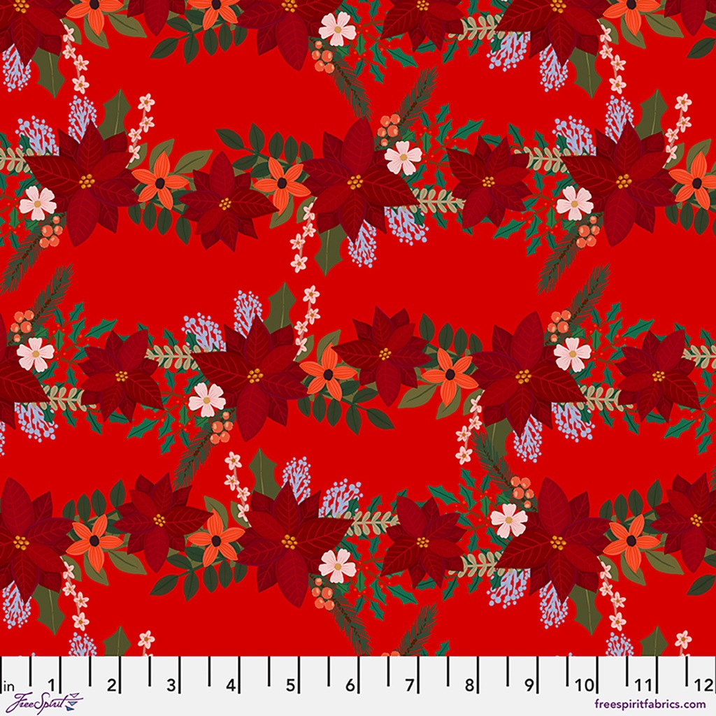Christmas Pets by Mia Charro - Christmas Lace in Red