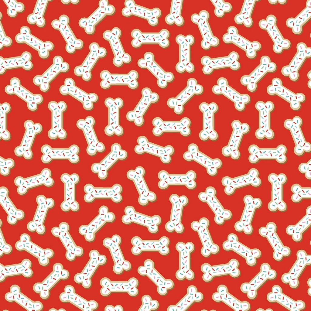 Winter Waggers by Devon Design Co - Dog Bone Cookies in Red