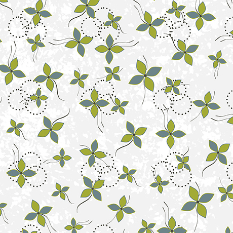 Renewal of Hope by Ink & Arrow - Floating Blossoms in Pale Gray