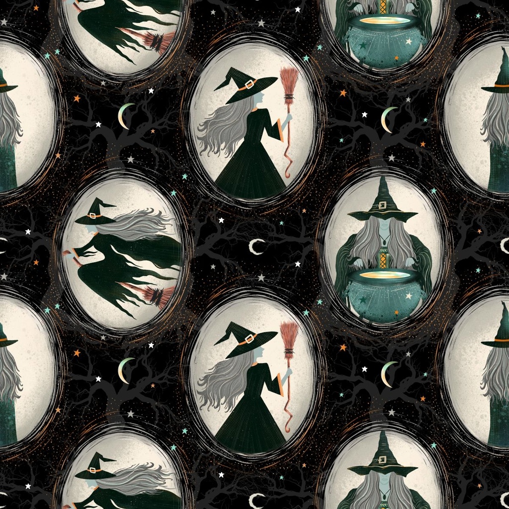 Witchy Wicked by Rose Halsey - Witch Cameos in Black