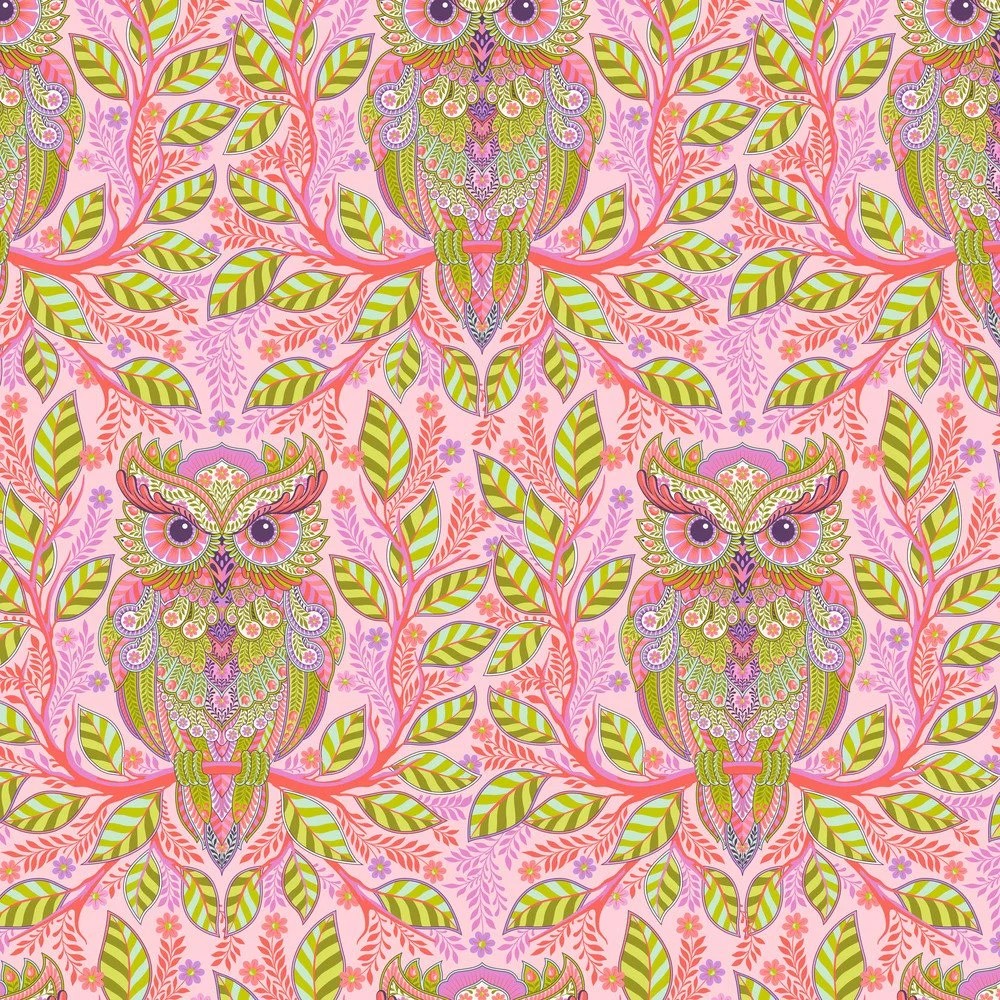Full Moon Forest II by Tula Pink - Hootie Patootie in Honey