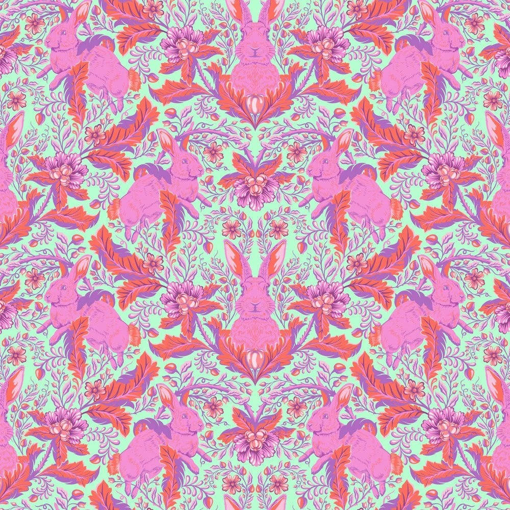 Full Moon Forest II by Tula Pink - Hoppy Go Lucky in Blossom