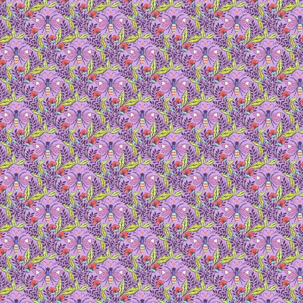 Full Moon Forest II by Tula Pink - Shake Your Honey Maker in Blossom