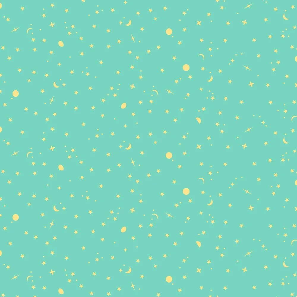 True Colors by Tula Pink - Space Sprinkles in Seaglass