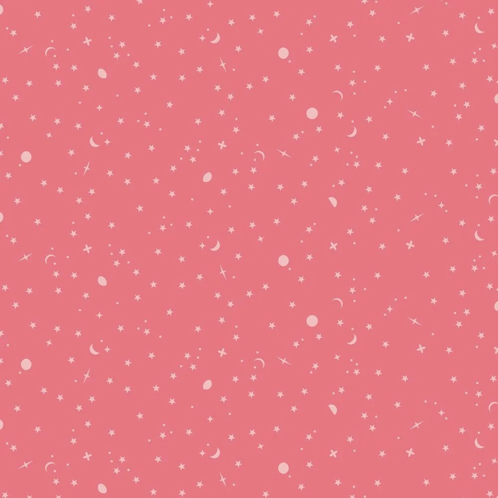 True Colors by Tula Pink - Space Sprinkles in Sunburn