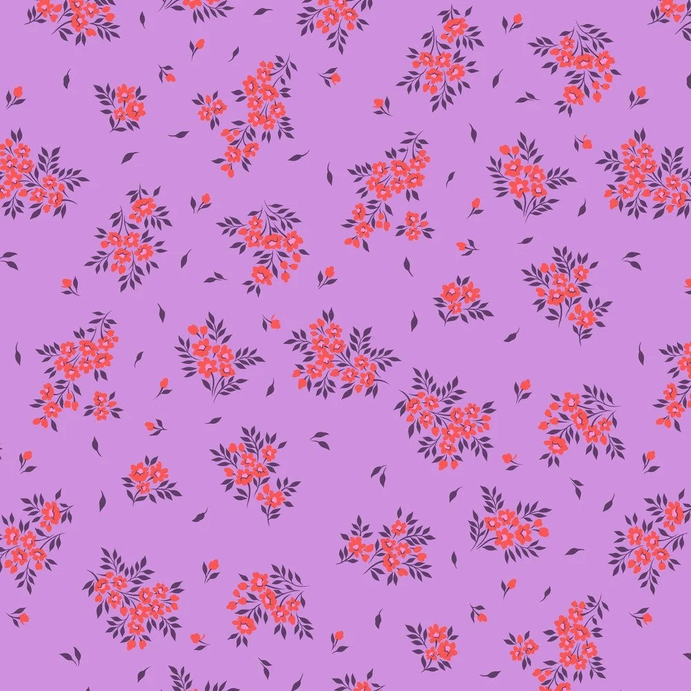 True Colors by Tula Pink - What a Ditz in Heliotrope