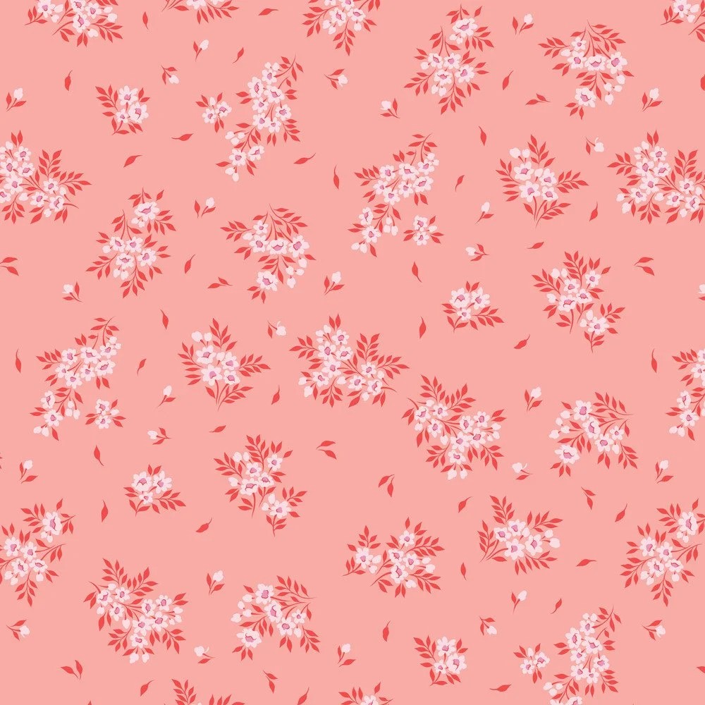 True Colors by Tula Pink - What a Ditz in Peachykeen