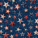 All American Snowman by Morris Creative Group - Stars in Navy