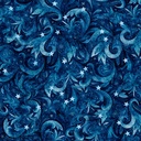 All American Snowman by Morris Creative Group - Swirls in Navy