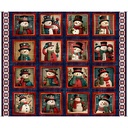 All American Snowman by Morris Creative Group - American Snowman Picture Patch 36" Panel