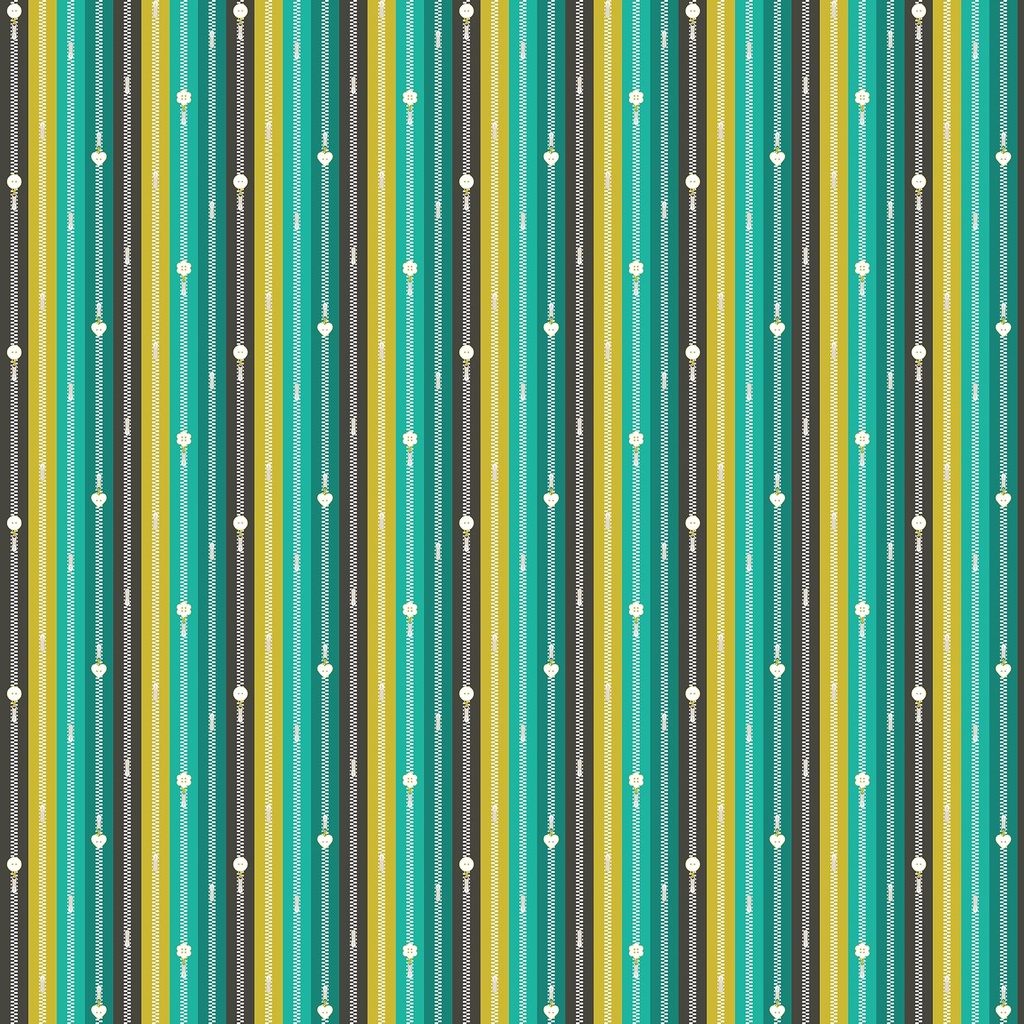 Bits & Bobs by Sarah Hearts - Zippers in Teal