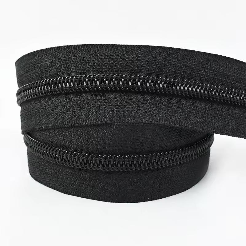 Zipper by the Yard Solid w/ Black Teeth - 2 Yards