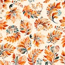 Harvest Hollow by Morris Creative Group - Fall Leaves in Cream