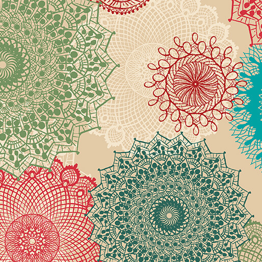 Winter Haven by Rachel Rossi Designs - Dancing Doilies in Multi