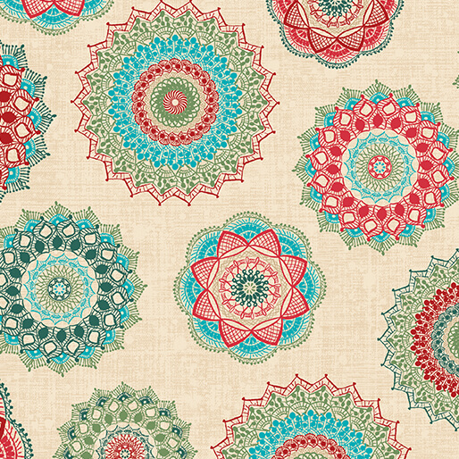 Winter Haven by Rachel Rossi Designs - Frosty Medalion in Multi