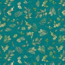 Winter Haven by Rachel Rossi Designs - Forest Floor in Teal